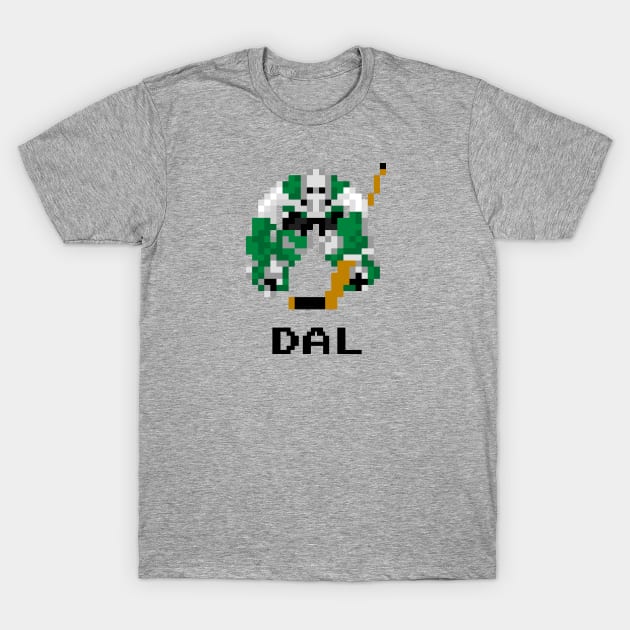 16-Bit Hockey Goalie - Dallas T-Shirt by The Pixel League